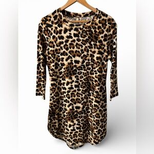 Juniors Leopard Print Mini Dress